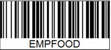http://barcode.tec-it.com/barcode.ashx?code=Code128&modulewidth=fit&data=EMPFOOD&dpi=96&imagetype=gif&rotation=0&color=&bgcolor=&fontcolor=&quiet=0&qunit=mm